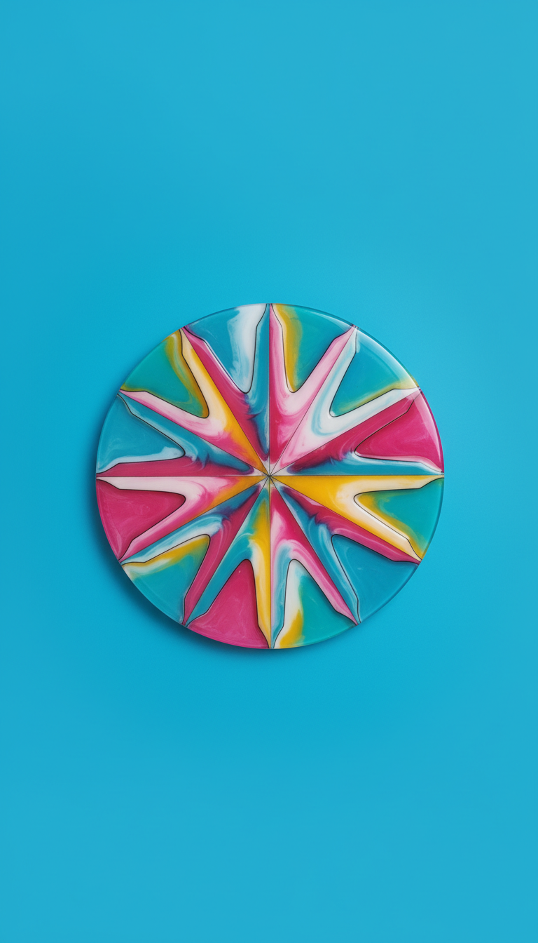 Radiant Sunburst Resin Wall Panel